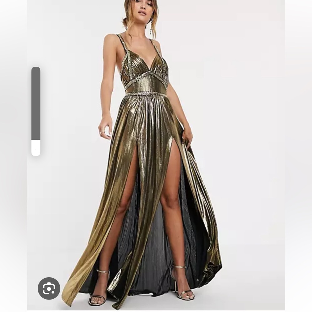 Bronx & Banco star metallic dress